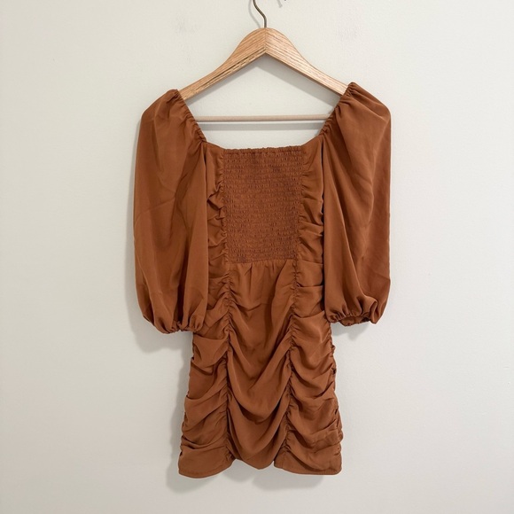 Abercrombie & Fitch NWT Ruched Mini Dress - Picture 5 of 7